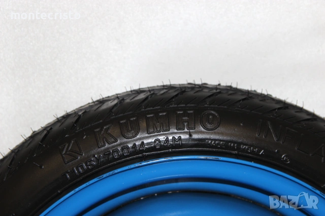 Резервна гума патерица Chevrolet Spark M300 M400 (2010-2022г.) Chevrolet Kalos T200 4x100 56.6, снимка 4 - Гуми и джанти - 53880134