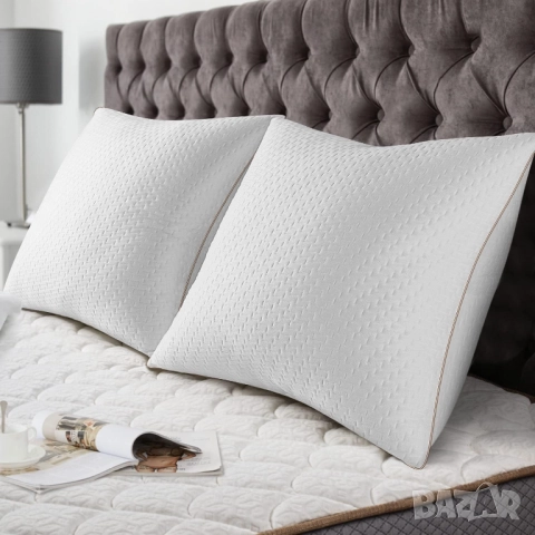 Комплект Възглавници BedStory Pillow 80x80 см, Възглавница, Сваляем Калъф, OEKO-TEX Сертифицирана!