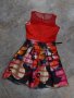Нова колекция червена кукленска кройка рокля на цветя на намаление, снимка 6