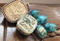 Скарабеи,египетски ,старинен,автентичен,тюркоаз, снимка 2