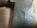 Стара кована брадва със маркировка., снимка 10