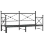 vidaXL Дневна спалня с багажник без матрак Черно 90x200 cm Стомана, снимка 1