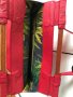 Дамска чанта корал червена и лилаво ретро стил дълга дръжка , снимка 11