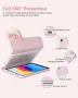 Калъф с безжична клавиатура за iPad Air 11" и iPad Air 10.9" – 7-цветна RGB подсветка, розов, снимка 5
