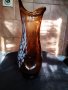 стъклена ваза арт деко, снимка 1 - Вази - 30382048