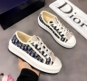 Dior Oblique Дамски Маратонки С Кутия👟Дамски Спортни Обувки Бяло/бежаво/черно Код S76, снимка 1