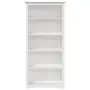 vidaXL Етажерка за книги BODO бяла 82x40x173 см бор масив 5 нива, снимка 3