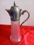 Стара Кристална Кана ,Гарафа , Посребрена, снимка 6