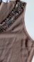 Топ ZARA с мънисти, L, снимка 4