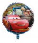 Макуин Маккуин колите McQueen червена кола cars кръгъл фолио фолиев балон хелий или въздух парти, снимка 1 - Други - 31793473
