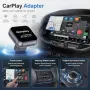 Нов Мини безжичен CarPlay адаптер Android Auto USB-C USB-A Wi-Fi 6 Bluetooth 5.3 кола телефон връзка, снимка 10