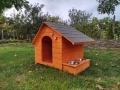 Къща за куче със стряха + купи; Колиба за кучета; Къщи за кученца, снимка 11