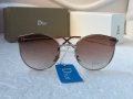 DIOR 2021 слънчеви очила тип котка UV 400 защита с лого, снимка 1 - Слънчеви и диоптрични очила - 34289832