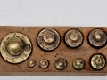 Комплект бронзови теглилки - грамове, снимка 3