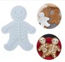 Скелет Хелоуин Halloween Джинджифилово човече пластмасов резец молд форма печат релеф за бисквитки , снимка 2
