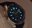 Януари промоция! Мъжки механичен часовник Omega Seamaster Diver 300M 42MM Blue Dial Rubber Strap, снимка 7