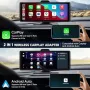 Нов Мини Безжичен CarPlay за iPhone Авто Свързване в Секунди Айфон кола, снимка 7