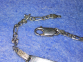 ПРЕКРАСНА ИТАЛИАНСКА СРЕБЪРНА ГРИВНА СРЕБРО 925 ITALY с БЯЛА ПОЗЛАТА 43202, снимка 12