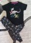 Пижама с динозавър къс ръкав и дълго долнище, снимка 1