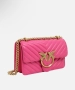 Оригинална розова Чанта Pinko Leather Shoulder Bag, снимка 1