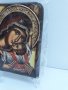 Икона на платно А5 на Пресвета Майка Богородица Закрилница - ръчна изработка . Модел А. , снимка 7