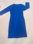 Синя дамска рокля, размер М, снимка 5