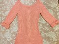 Дамски пуловер цвят корал, снимка 5
