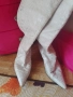 Подарявам!🤍🤍🍬Бели чизми ботушки на сиви цветя от естествена кожа, снимка 13