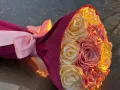Продавам Вечен букет от ръчно изработени сатенени рози 🌹, снимка 4