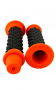 Комплект гумени ръкохватки, за мотор, оранжев , снимка 1