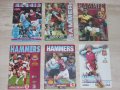 Уест Хям Юнайтед оригинални стари футболни програми от 1995, 1997, 1998, 2000, 2002, 2003 г.