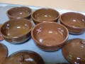 Комплект стари керамични гювечета., снимка 7