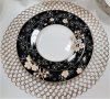 Черно-бели чинии за миялна машина от костен порцелан на брой , снимка 1 - Чинии - 31933044
