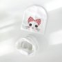 Шапка и шал с коте, снимка 3