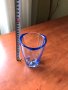 ВАЗА ВАЗИЧКА СТЪКЛО ЦВЕТНО РЕЛЕФ ДЕБЕЛО ОТ СОЦА, снимка 7