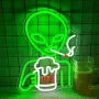 Нова Неонова светлина Alien LED за стена – декор за бар, игрална стая, снимка 1
