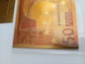 Позлатена с 24 карата злато 50 евро , снимка 8