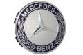капачки за джанти за мерцедес Mercedes Classic 75мм сиви черен 4 броя, снимка 2