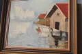 Стара картина моркси пейзаж-масло върху платно, снимка 10