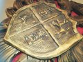 дърворезба с герб-внос швеицария-46х37см, снимка 8