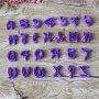 Стил Дисни Disney 26 букви азбука латиница форми ръкопис резци за украса декор торта тесто фондан , снимка 5