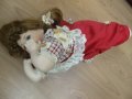 № 6442 стара порцеланова кукла   - размери - дължина 36 см , височина 17 см , снимка 4
