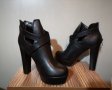 Нови - 35% дамски черни боти на ток 37 номер, снимка 2
