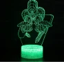 Холограмна 3D LED лампа Spider Man-дистанционно управление 16 цвята+други режими на управление , снимка 5