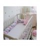 Мек памучен обиколник за детско легло, кошара, креватче, плетен обиколник с 3 цвята - код 2487, снимка 10