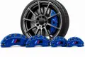 Метални капаци за спирачни апарати M Power – BMW 1, 3, 5, X5, X6 – 4 броя,сини, снимка 1