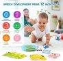 Нова Играчка за малки деца Монтесори флаш карти за обучение думи, снимка 5