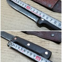 Стар Кован Нож Със Стара Кожена Кания. , снимка 4 - Антикварни и старинни предмети - 42721461
