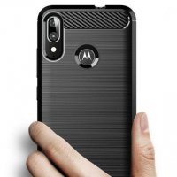 Motorola Moto E6 Plus - Силиконов Кейс Гръб CARBON, снимка 10 - Калъфи, кейсове - 31411218