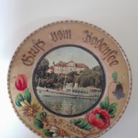 Дървена декоративна немска чиния, снимка 6 - Други ценни предмети - 31561726
